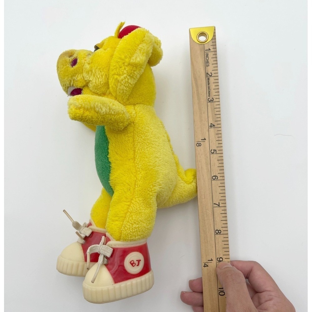 Vintage 1994 Barney & Friends BJ The Dinosaur Yellow Soft Plush Stuffed Toy 9" - Picture 7 of 8